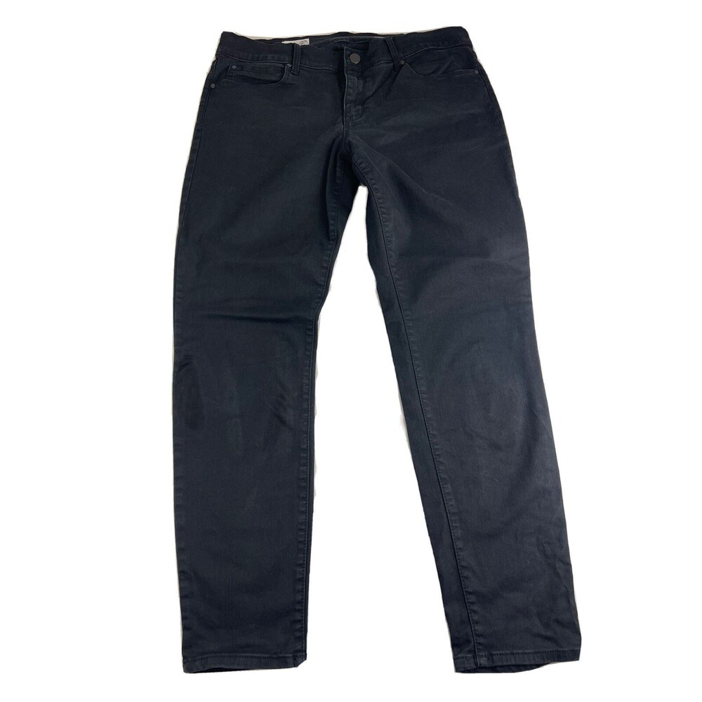 Gap 1969 Womens Black Jeans Size 30 Petite Dark Wash Skinny Slim Pants
